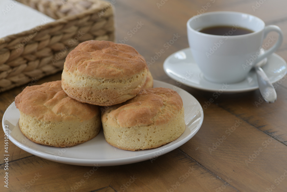 Delicious Gluten Free Biscuits and Coffee make for a healthy and more nutritious choice for  breakfast or snack.