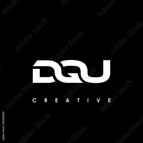 DQU Letter Initial Logo Design Template Vector Illustration