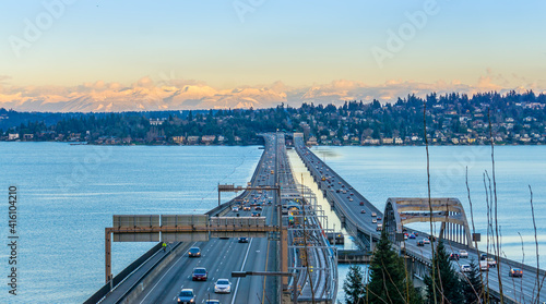 Floating Bridges In The Evening 5 photo