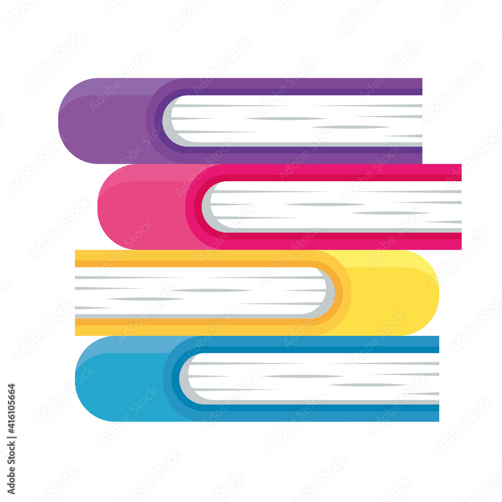 pile text books isolated icons vector illustration design pile text books isolated icons vector illustration design