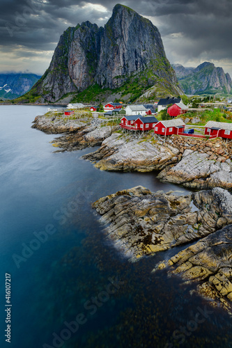 Famous Norway red rorbuers photo