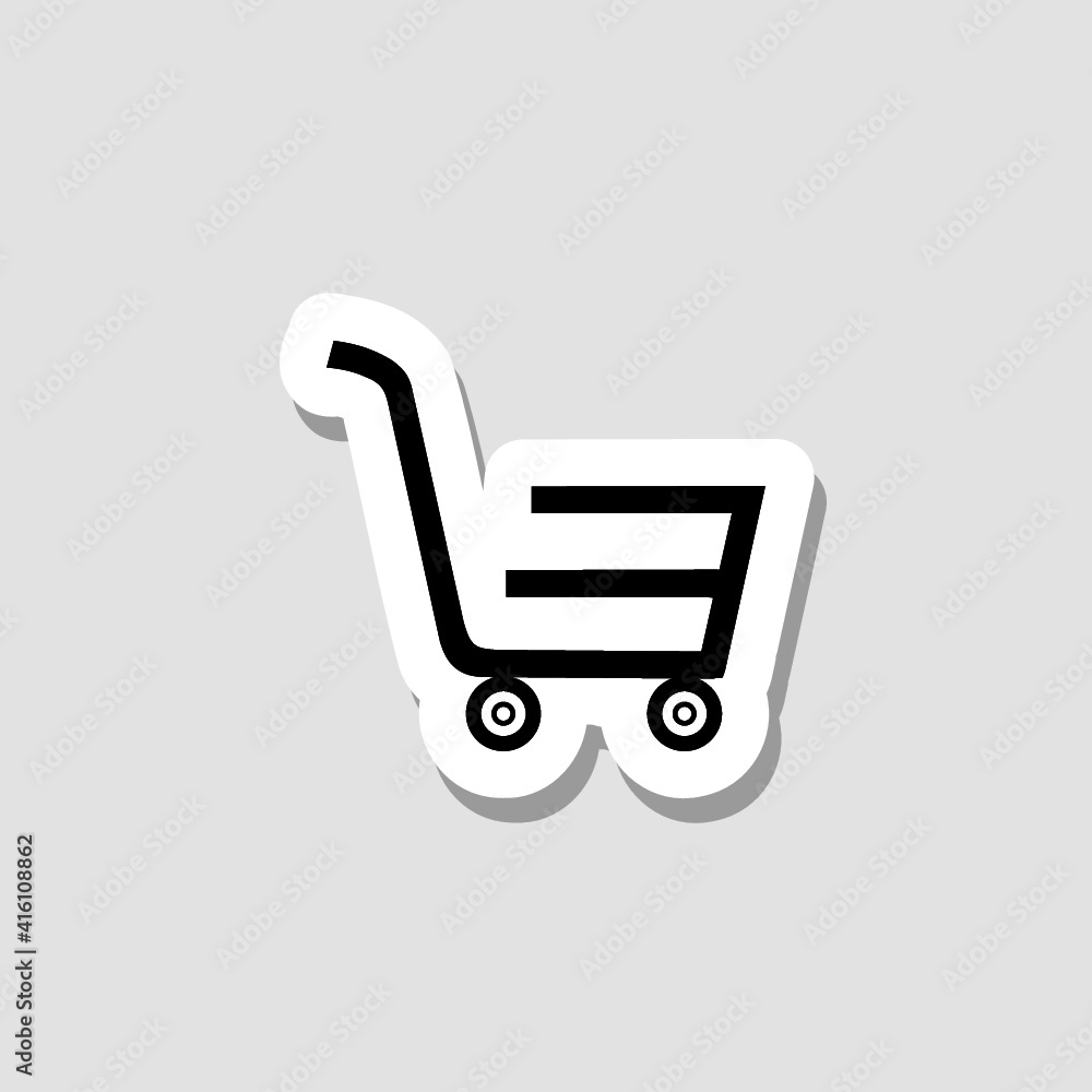 Shopping Cart sticker icon Shopping Cart sticker icon