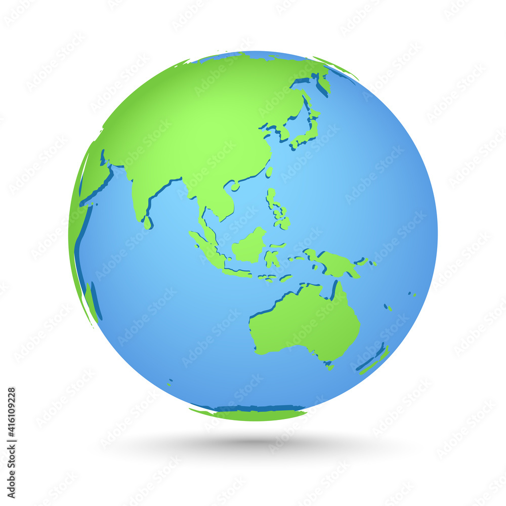 Globes icon. World map. Planet with continents Globes icon. World map. Planet with continents