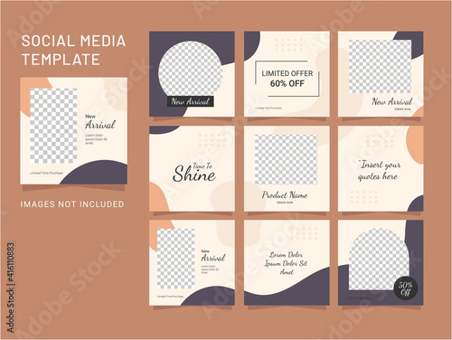 design template puzzle fashion women post