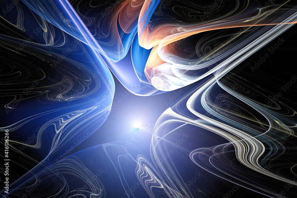 Fototapeta premium 3D Abstract fractal background.