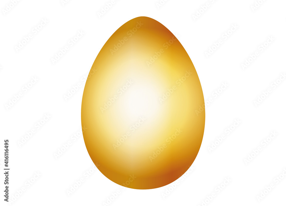 goldenes Ei - vergoldetes Hühnerei für Ostern goldenes Ei - vergoldetes Hühnerei für Ostern