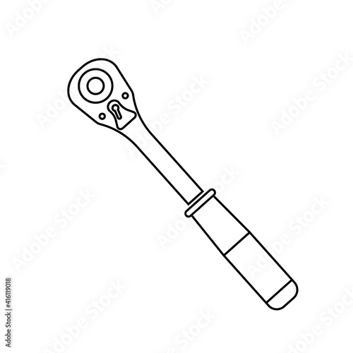 Ratchet wrench Icon.