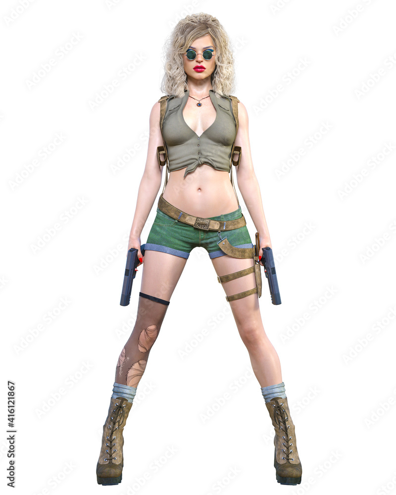 3D comics cosplay anime secret agent woman. 3D comics cosplay anime secret agent woman.