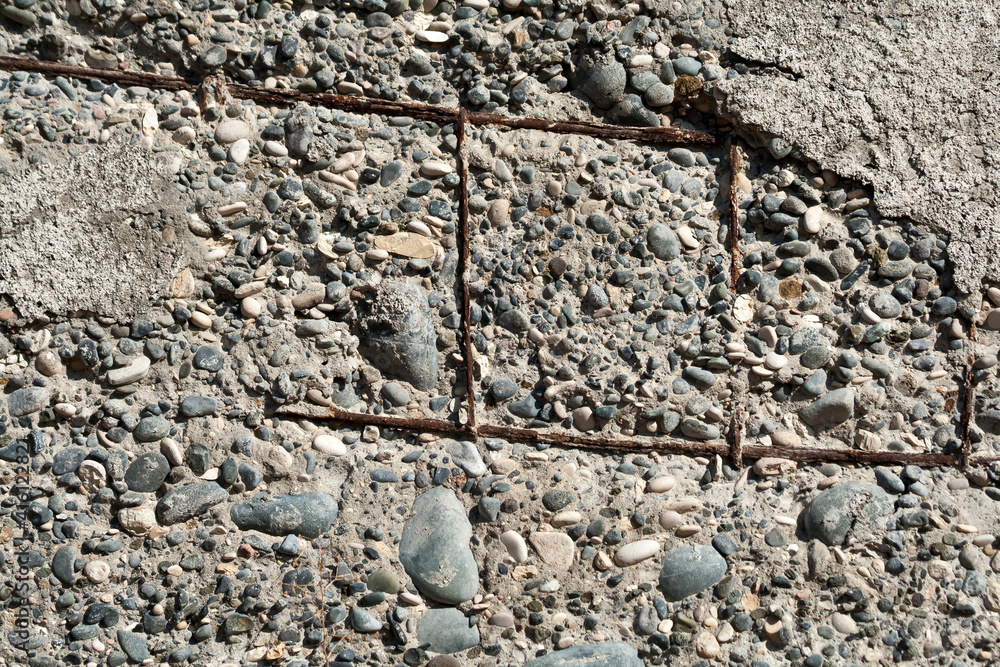 Fototapeta premium Old ferrocement wall texture