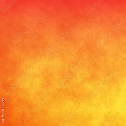 Gradient color blue and orange paper. Sky and cloud background. © Sudakarn