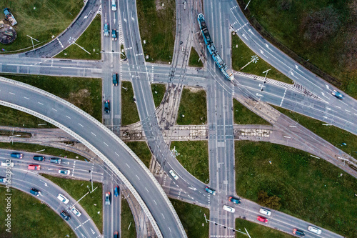 Drone view of the great intersection. 
