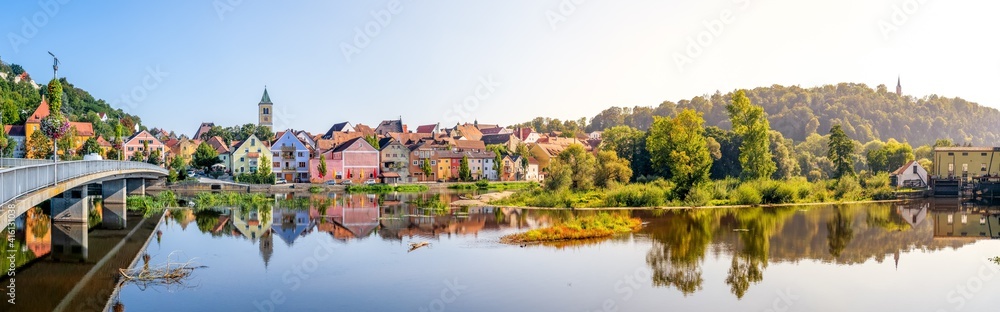 Panorama, Burglengenfeld, Bayern, Deutschland 
