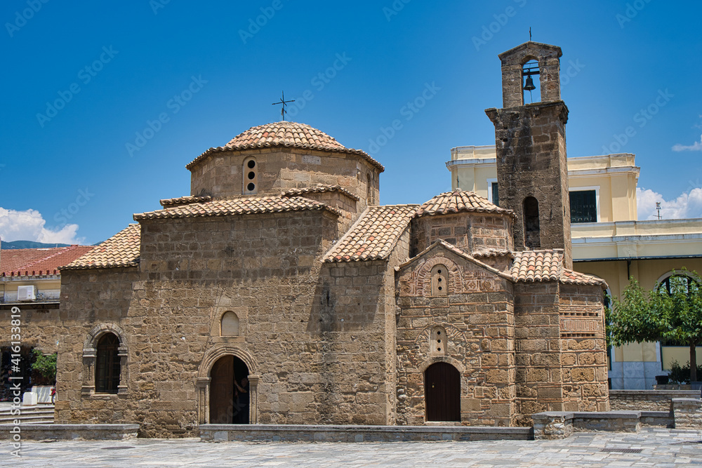 Church of Holy Apostles is situated in the center of historical town Kalamata, Greece