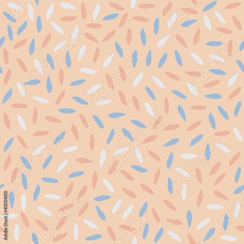 Light Blue, Pink vector seamless pattern background with rise.
