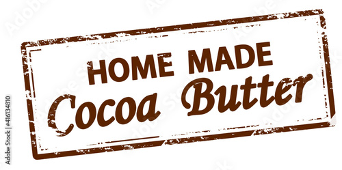 Home made cocoa butter