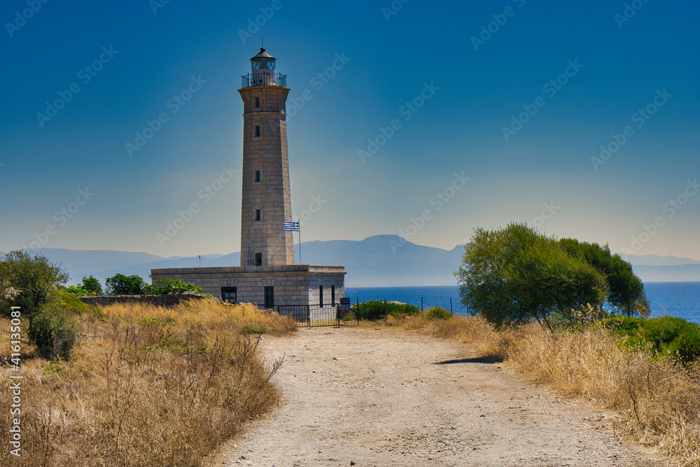  Lighthouse in the town of Gytheio, Greece