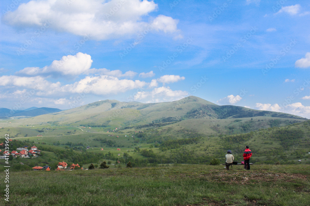 Landscape on the mountain Zlatibor in Serbia.