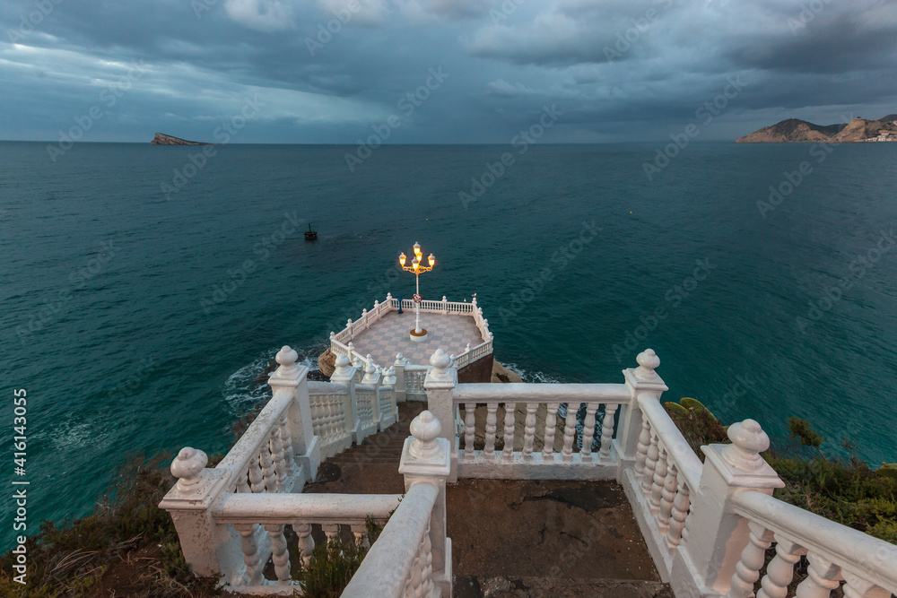 Obraz premium Mirador del Castell, viewpoint, Benidorm, Alicante, spain