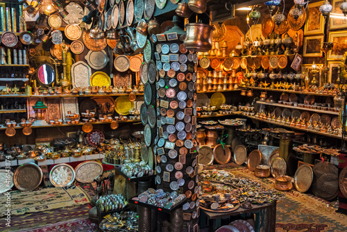 Shops on coppersmith street in old town, Sarajevo, Bosnia and Herzegovina