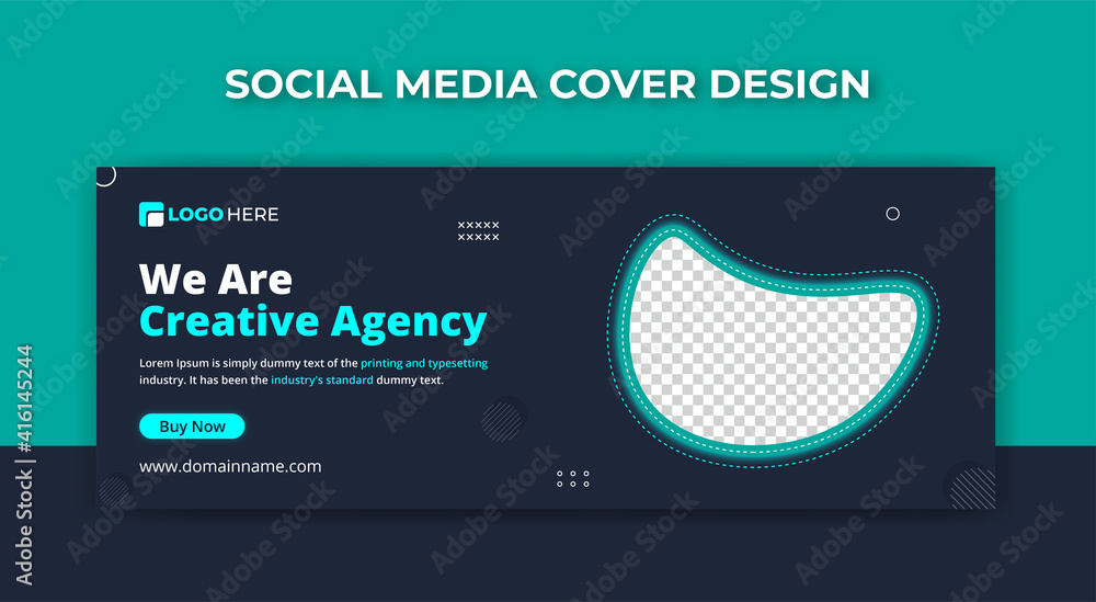 business facebook cover banner template design fully editable - obrazy, fototapety, plakaty 