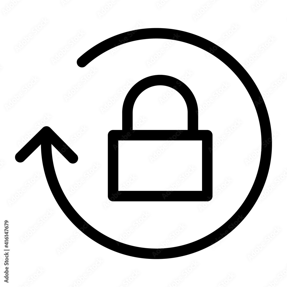 Secure shopping icon vector isolated on white background, secure checkout icon