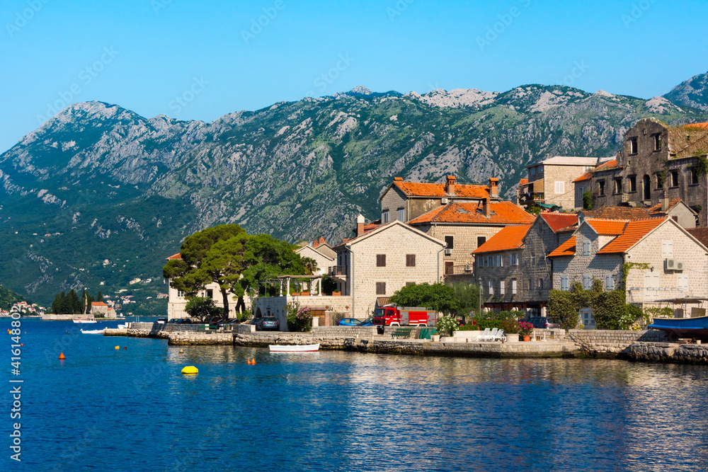 Perast on the Bay of Kotor, Montenegro