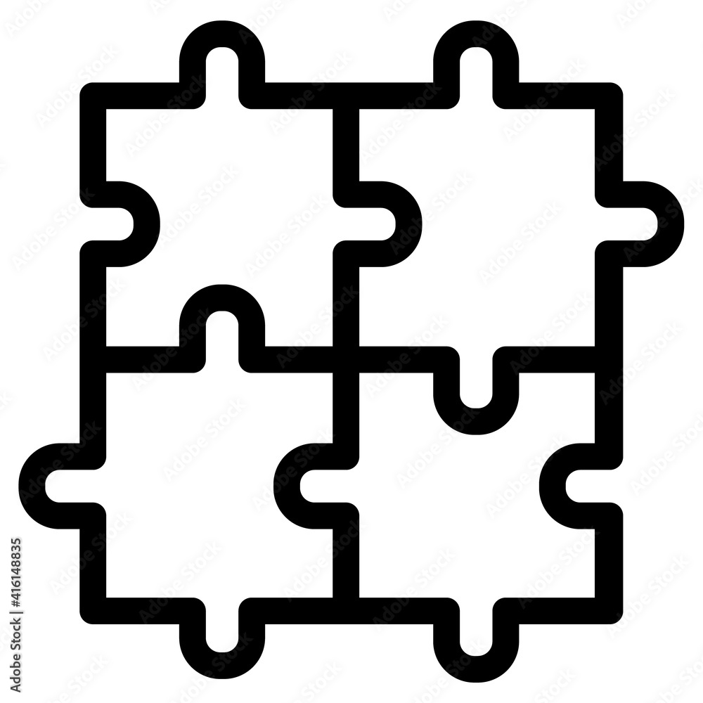puzzle vector icon unit and team work icon, Teamwork Line Icons, For Mobile and Web, isolated on white. Plugins symbol, Puzzle compatible icon in flat style. Cooperation solution business concept. puzzle vector icon unit and team work icon, Teamwork Line Icons, For Mobile and Web, isolated on white. Plugins symbol, Puzzle compatible icon in flat style. Cooperation solution business concept.