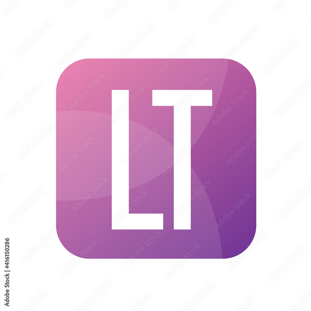 LT Letter Logo Design With Simple style LT Letter Logo Design With Simple style