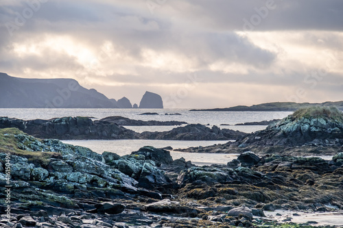 Fotografie, Tablou The rocks at the coastline between Rosbeg and Glencolumbkille in County Donegal - Ireland