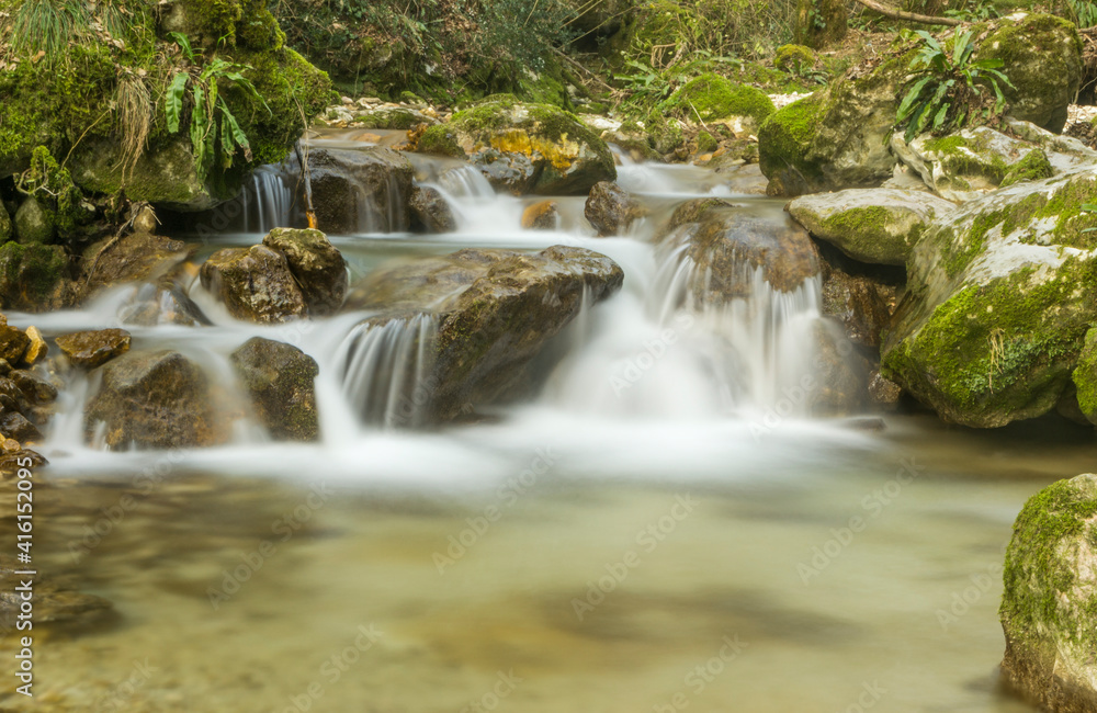 waterfall in the forest waterfall in the forest