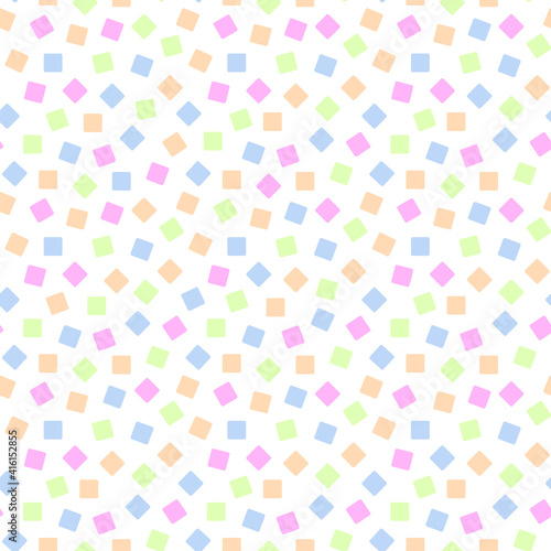 Wallpaper Mural Abstract multicolored seamless pattern. Mosaic background of square blocks Torontodigital.ca