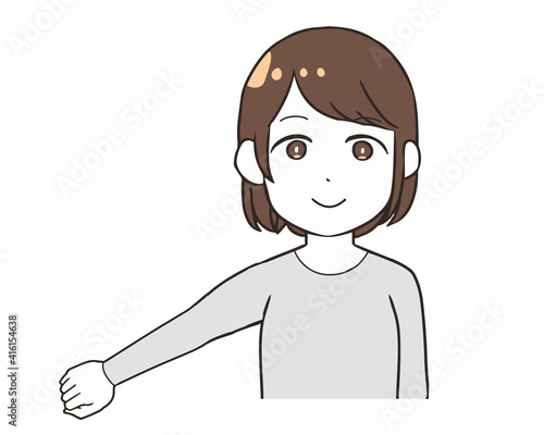 肌着　長袖　白　女性