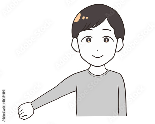 肌着　長袖　白　男性