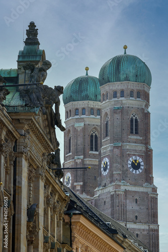Towers of Frauenkirche in Munich