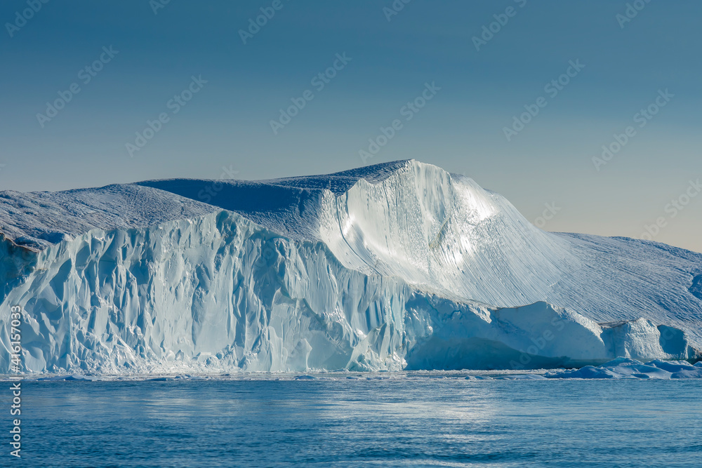 Greenland. Ilulissat. Icebergs in the Icefjord. Greenland. Ilulissat. Icebergs in the Icefjord.