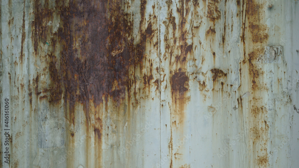 Rusty and dirty container box side texture