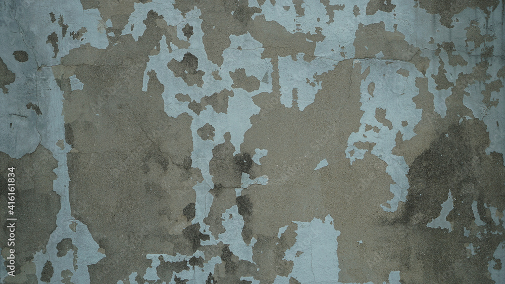 Old wall with peeling mint paint Old wall with peeling mint paint