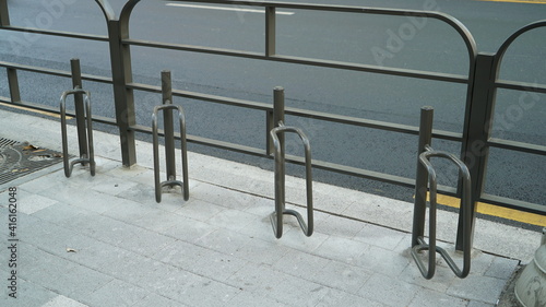Public Street Bike Parking area in Seoul, Korea
