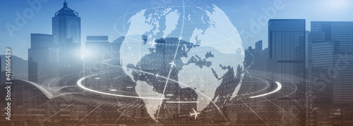 Globe Earth Flight Communication internation business global