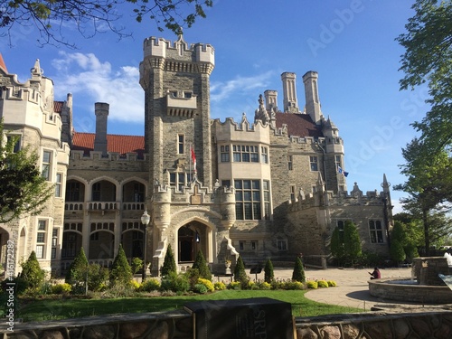 Photography Casa Loma - a historic house museum and Gothic Revival style mansion, garden in midtown Toronto, Ontario, Canada