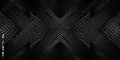 Luxury geometric seamless striped pattern. Modern vector symmetric ornament.