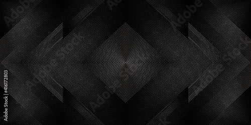Luxury geometric seamless striped pattern. Modern vector symmetric ornament.