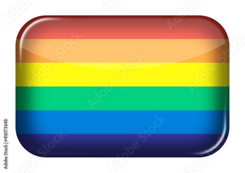Gay pride rainbow web icon rectangle button with clipping path 3d illustration Free Download Gay pride rainbow web icon rectangle button with clipping path 3d illustration - GFXLoad