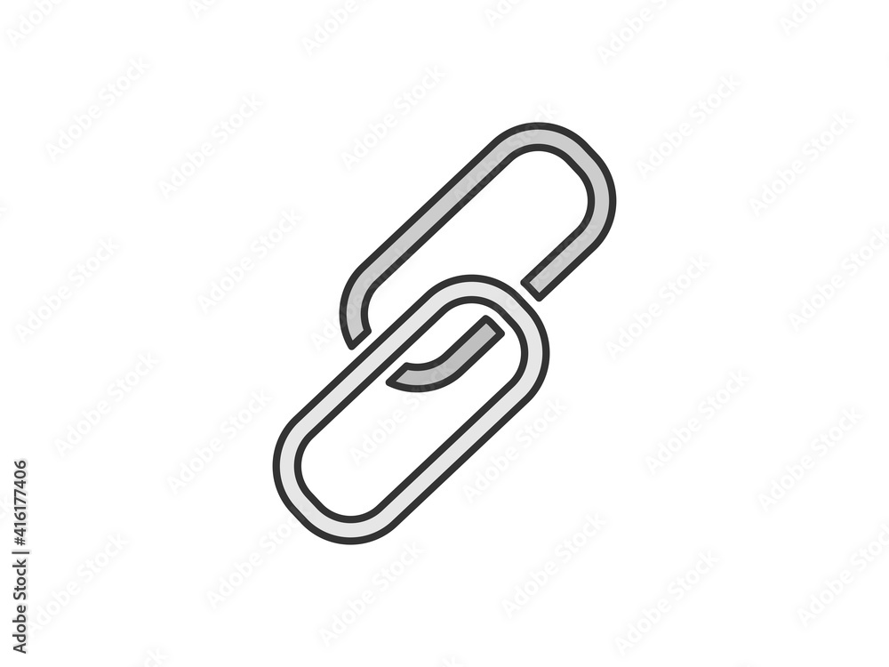 リンクチェーンのアイコンイラスト リンクチェーンのアイコンイラスト