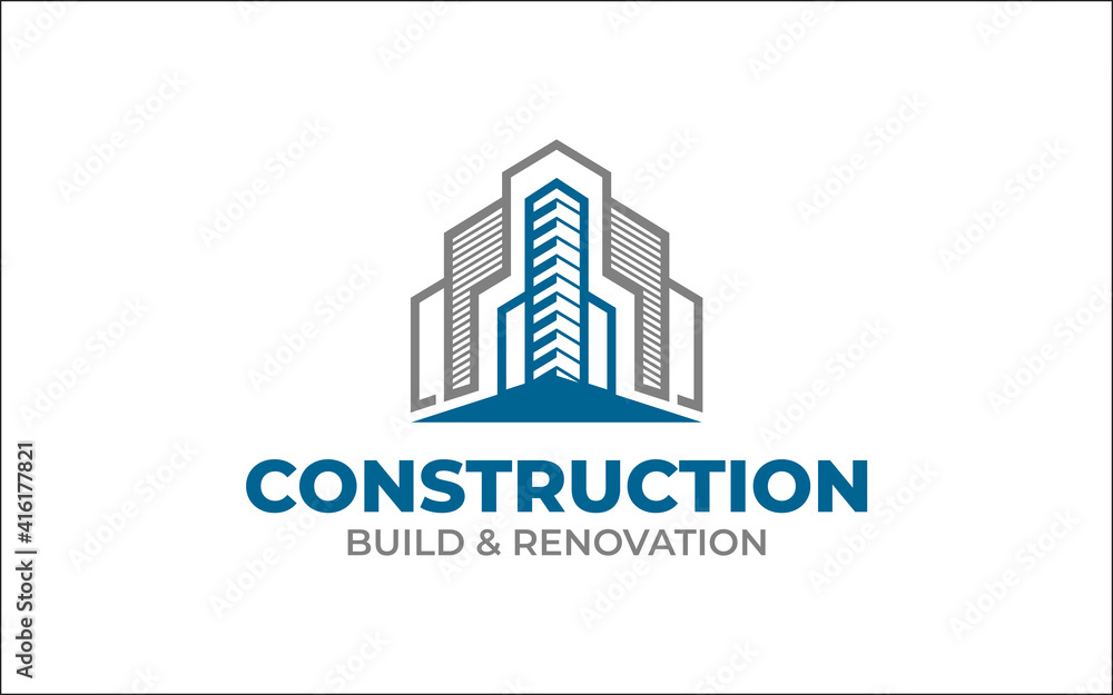 Illustration vector graphic of Construction, home repair, and Building Concept Logo Design template-05