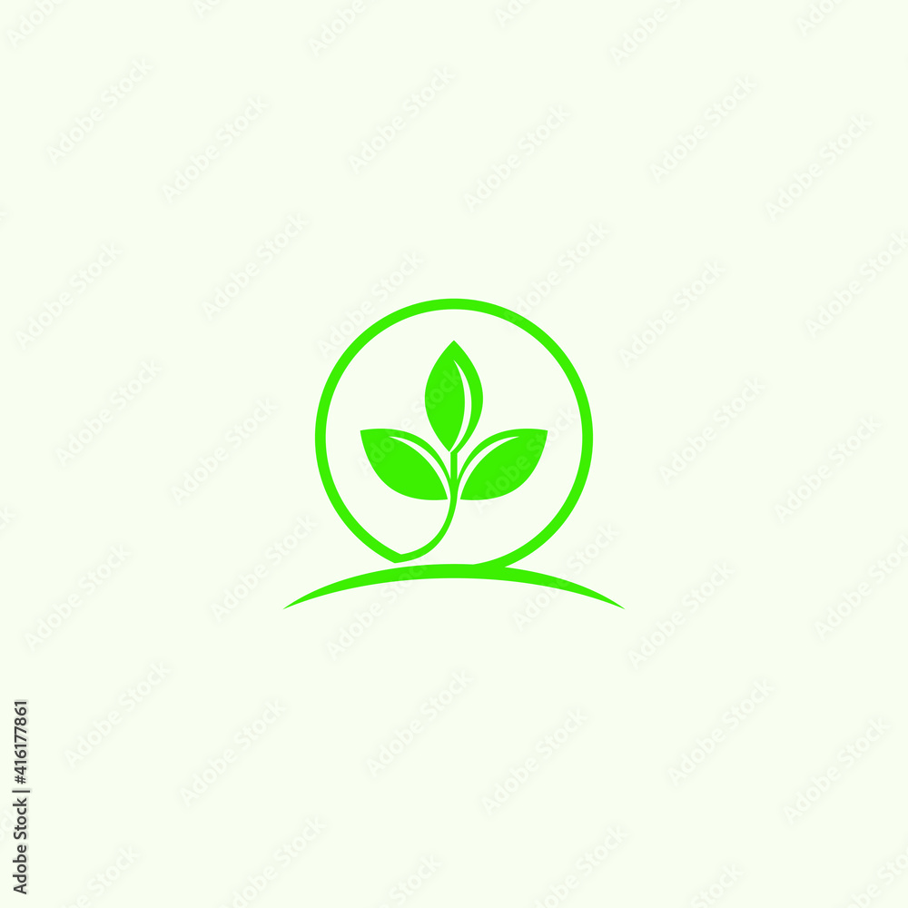 green plant vector illustration for plantation land icon, symbol or logo. garden logo. natural product logo. organic logo green plant vector illustration for plantation land icon, symbol or logo. garden logo. natural product logo. organic logo
