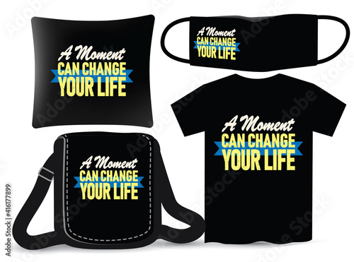 Motivational lettering design for t shirt and merchandising