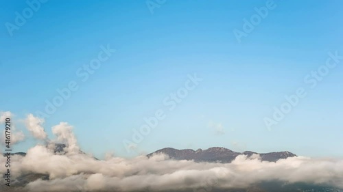Wallpaper Mural Mountain sky clouds formation motion time lapse,climate weather nature science Torontodigital.ca