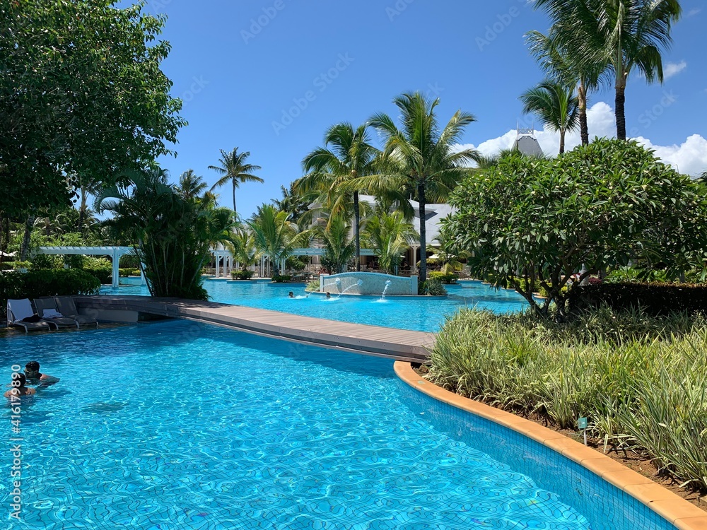 swimming pool in resort