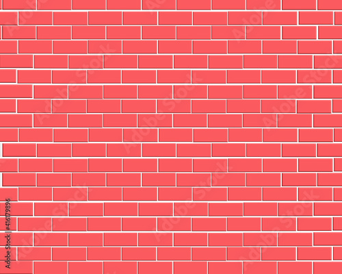 red brick wall 3D Vector